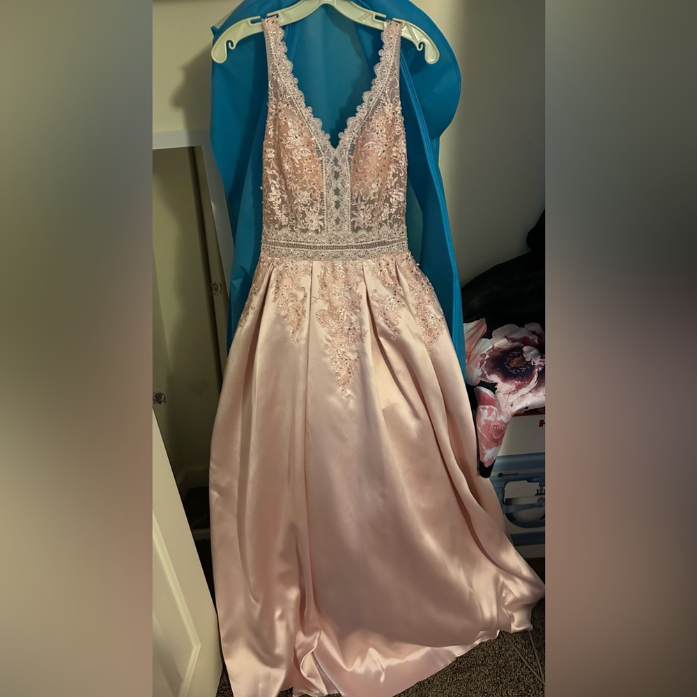 Rose Gold Prom Dress, Originally $700. Size 6